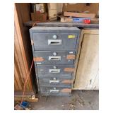 Metal Drawer Cabinet 18” W x 36” T