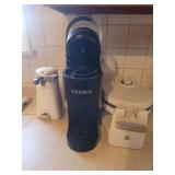 Kitchen Appliance Lot: Keurig Coffee Maker, Hamilton Beach Electric Can Opener, and Waffle Maker