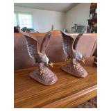 (2) decorative eagles
