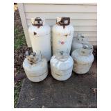 6 Propane Tanks