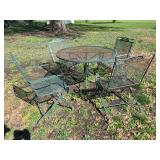 42” W Green Table Set