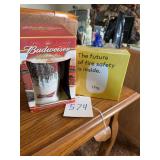 Budweiser mug and fire safety