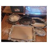 Regal Silver Plated Serving Collection Including Duo Server and Trays