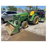 John Deere Tractor, Front Loader, and 72” Bush Hog