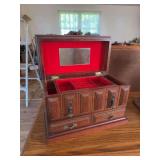 Wooden jewelry box