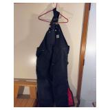44 W x 30 L Black Carhartt Bibs