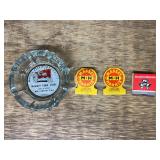 (4) Massey Ashtray + Matchbooks