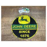 (2) John Deere Sign + Decoration