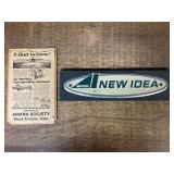 (2) New Idea Sign + Ad