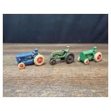 (3) Cast Iron Tractors