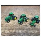 (3) 1/64 John Deere Tractors Customized