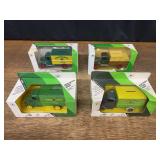 (4) John Deere Truck Banks NIB Ertl