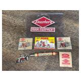 (7) Ford Matchbooks, Bullet Pencil, Patch, Watch Fob