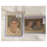 (2) 1954 Topps Baseball's Greatest Hits Ted Williams #1 and #42