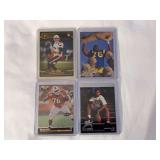(4) NFL Football Cards: 2021 Panini Chronicles Mac Jones RC, 1997 Upper Deck Orlando Pace Star Rookie, 1995 Pro Line Classic Warren Sapp, 1996 Upper Deck Jonathan Ogden Star Rookie