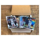 Assorted Baseball Trading Card Collection in Storage Box