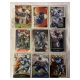 (9) Barry Sanders Detroit Lions Football Card Collection
