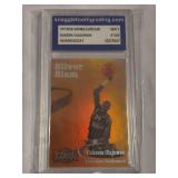 1997 SkyBox Metal Universe Silver Slam Hakeem Olajuwon #13SS Graded Snaggletooth Grading Mint 9