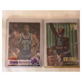 (2) 1995-96 Kevin Garnett Rookie Card Lot: 1995-96 Topps Stadium Club Draft Picks #343 and 1995-96 Fleer Ultra Rookie #274