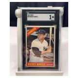 1966 Topps #50 Mickey Mantle SGC 1