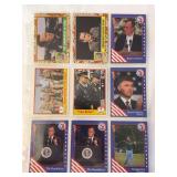 1991-1992 Topps Desert Storm and Wild Card Decision '92 Political Trading Card Collection (9-Card Lot)