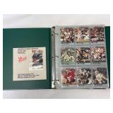1991 Pro Set Super Bowl Supermen Football Card Collection in Binder