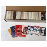 Assorted Hockey Trading Card Collection in Storage Box