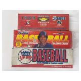 (3) 1989 Donruss Baseball Complete Set, 1989 Fleer Baseball Complete Set, and 1990 Fleer Baseball Complete Set Lot