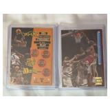 (2) 1993-94 Topps Stadium Club Michael Jordan Triple Double #1 and 1996-97 Topps Stadium Club Michael Jordan #101 Lot