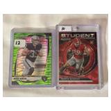 (2) Brock Bowers Rookie Football Card Lot