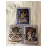 (3) Trayce Jackson-Davis 2023-24 Panini Select Concourse Blue Prizm, 2023-24 Panini Select Concourse Base, and 2024-25 Panini Donruss Rookie Lot