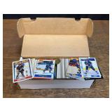 Brett Hull Hockey Card Collection in Storage Box