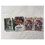 (4) 2022 Leaf Pro Set Draft Football Blaster Box and 2021 Wild Card Alumination Football Hanger Boxes (3-Box Lot)
