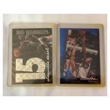 (2) 1994-95 Shaquille O'Neal NBA Hoops Big Numbers BN5 and 1994-95 Upper Deck Predictor Rebounding R21 Lot