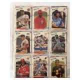 (18) 1988 Fleer Baseball Card Collection Including Kirby Puckett, Barry Bonds, and Roger Clemens