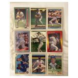 (9) 1992 Ryne Sandberg Chicago Cubs Baseball Card Collection