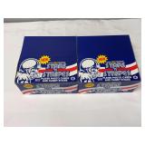 (2) 1990 Stars 'n Stripes First Edition NFL Player Photo Cards and Candy Sticks Display Boxes (Lot of 2)
