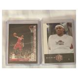 (2) 2005-06 Bowman LeBron James #23 and 2004-05 Upper Deck Rivals LeBron James #1 Lot