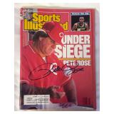 1989 Sports Illustrated Magazine April 3 Issue Signed by Pete Rose