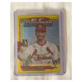 2024 Topps Bowman Chrome My 1st Bowman Masyn Winn Yellow Refractor Parallel Card 44/75