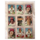 (8) 1978 Topps St. Louis Cardinals Baseball Card Lot