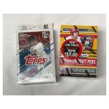 (2) 2021 Topps Update Series Baseball Hanger Box and 2021 Panini Prizm Draft Picks Baseball Blaster Box Lot