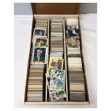 Assorted Topps Baseball Trading Card Collection in Storage Box