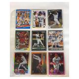 (9) Mixed Baseball Trading Card Collection