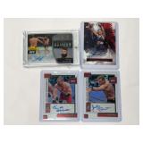 (4) UFC Autograph Trading Cards