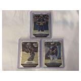 (3) 2015 Panini Prizm Football Rookie Card Lot: Todd Gurley #291, Amari Cooper #201, Marcus Mariota #264