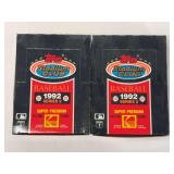 (2) 1992 Topps Stadium Club Baseball Series 2 Wax Boxes