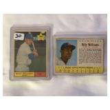 1961 Topps Billy Williams Rookie Card #141 and 1963 Cereal Billy Williams #172