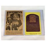 (2) Willie Mays National Baseball Hall of Fame Plaque Postcard and UPI News Clipping Lot