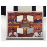 2008 Upper Deck Ballpark Collection Quad Swatch Memorabilia Prince Fielder, Ben Sheets, Matt Kemp, James Loney #201